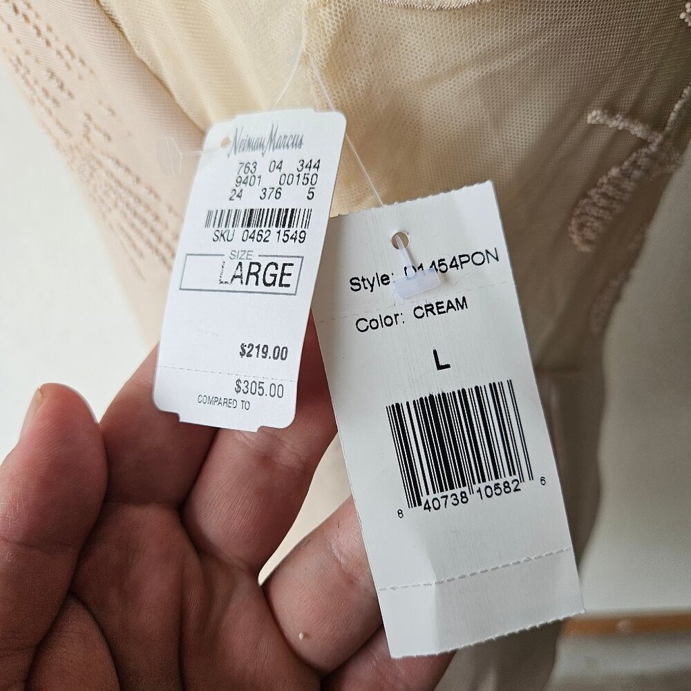 Alexia Admor Womens Beige Nude Look Kardashian Cocktail Dress L MSRP $305 NWT - Picture 8 of 12